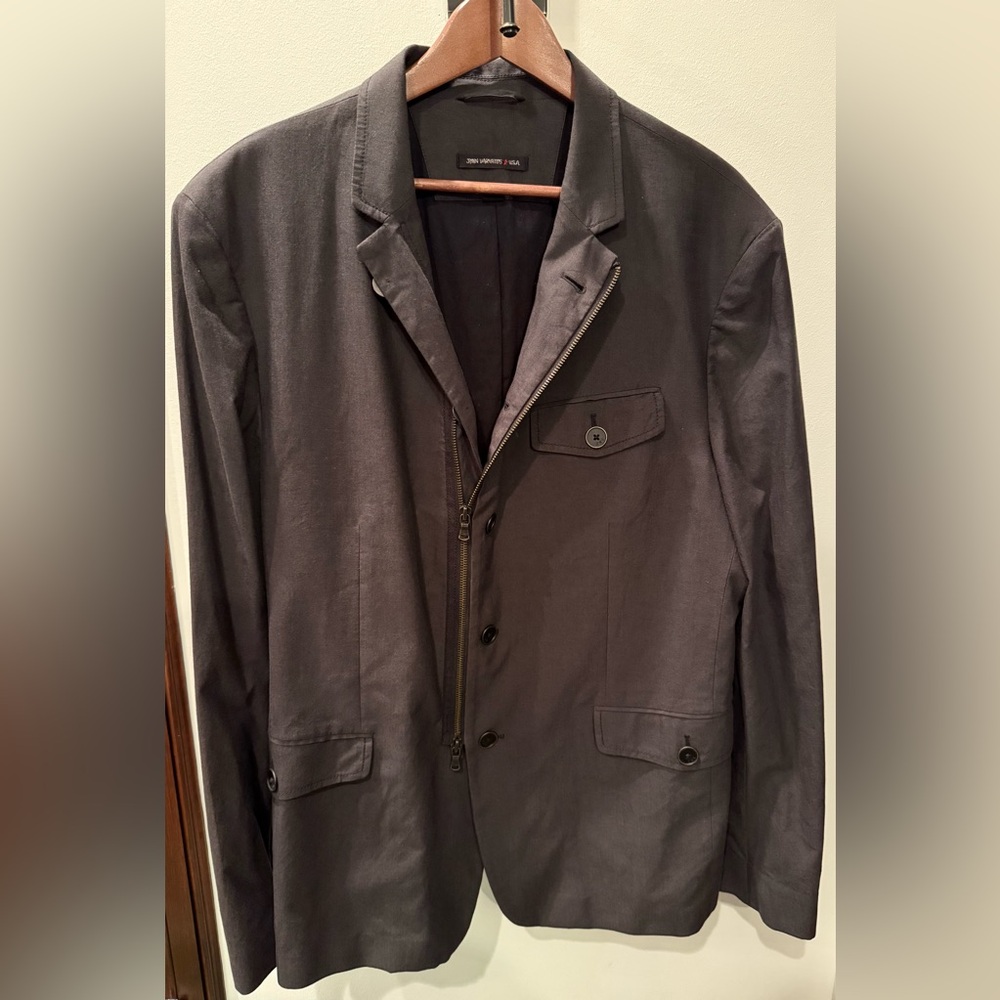 John Varvatos Charcoal Gray Jacket